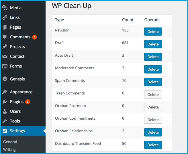 wordpress-database-cleanup
