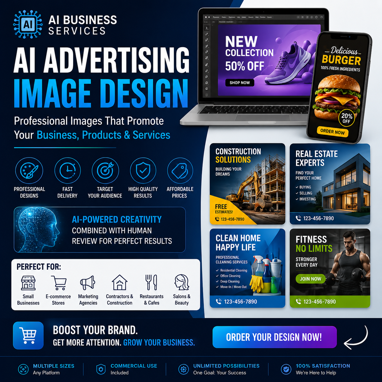 AI Advertising Image Design for Businesses