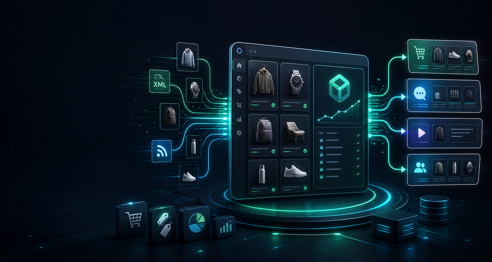 FeedPilot command center interface