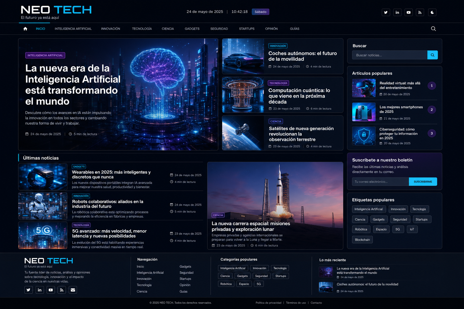 NEO technology magazine example