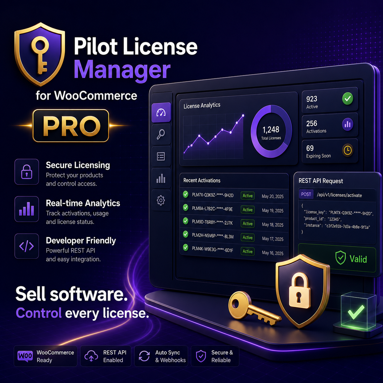 Pilot License Manager Pro product interface