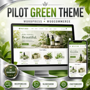 Pilot Green Theme - Green and Silver WordPress Theme for Organic Businesses