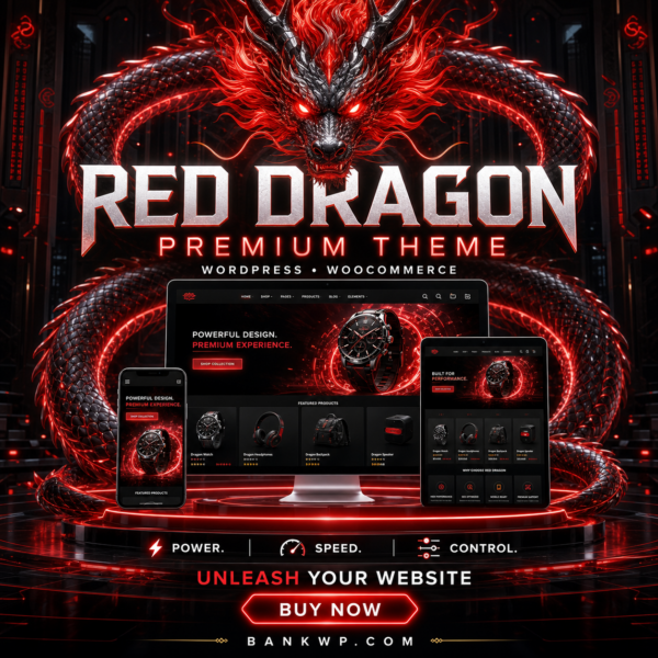 Red Dragon Premium Theme – Professional WordPress & WooCommerce Theme