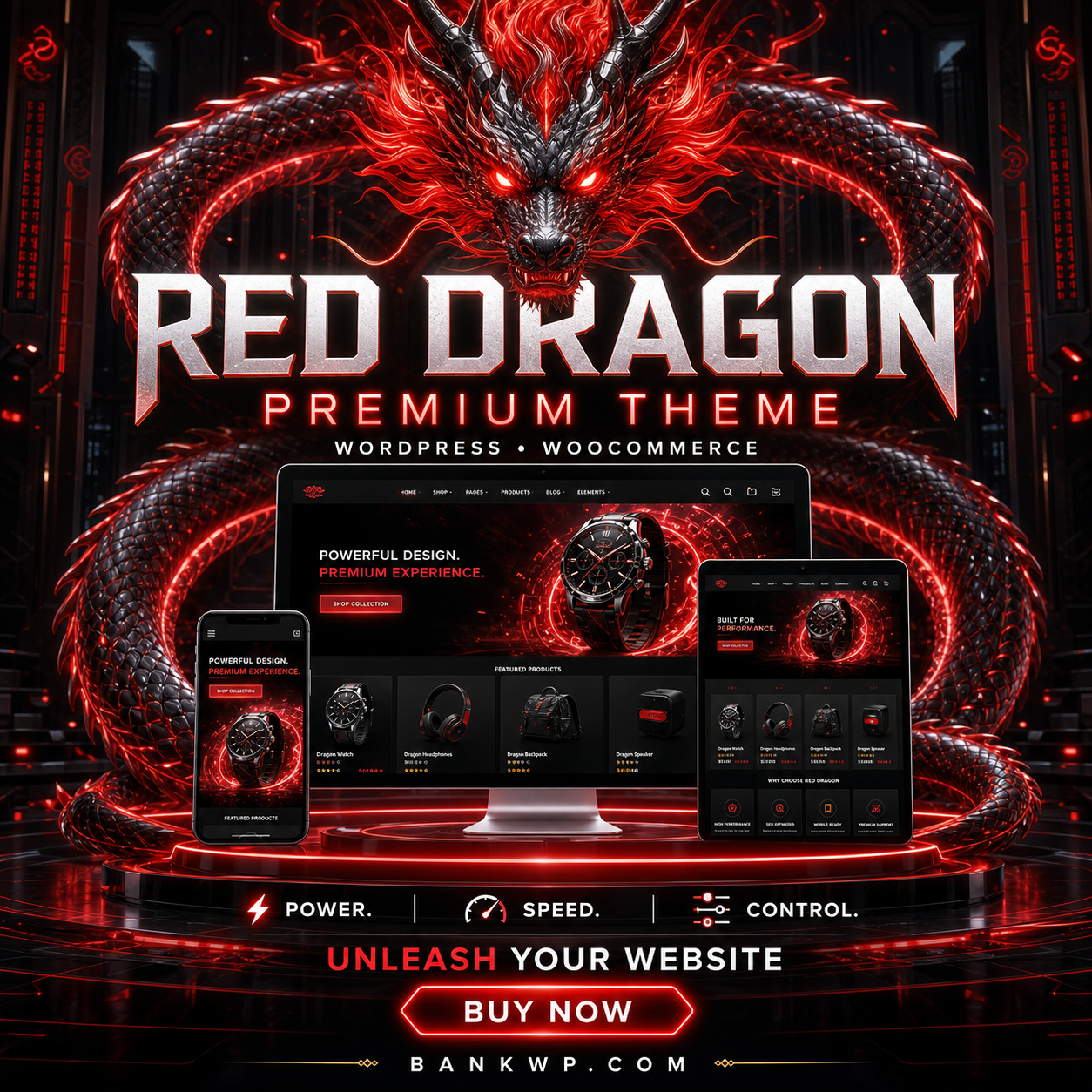 Red Dragon Premium Theme – Professional WordPress & WooCommerce Theme