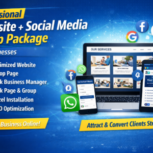 Basic Professional Website Package for Businesses and Entrepreneurs