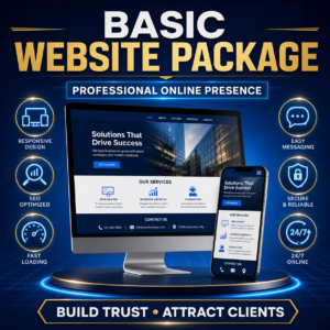 Basic Professional Website Package for Small Businesses & Entrepreneurs