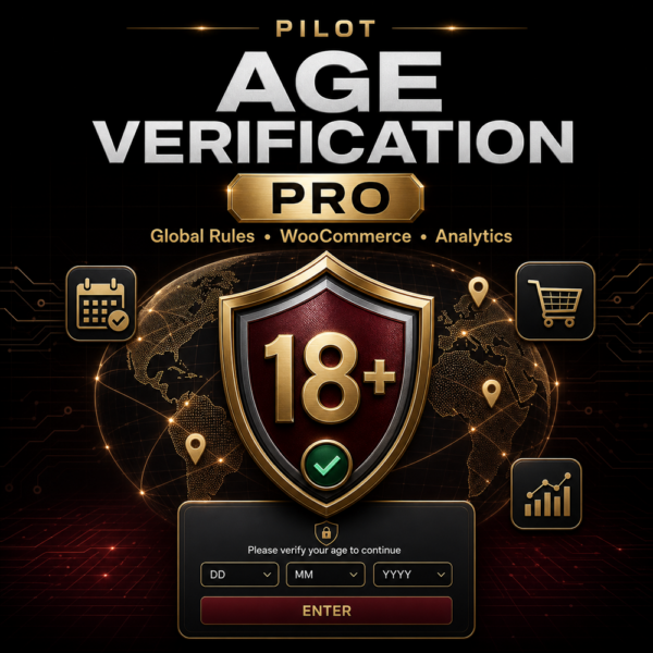 Pilot Age Verification Pro – Advanced Age Gate for WordPress and WooCommerce