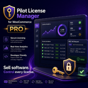 Pilot License Manager for WooCommerce Pro – Software License Key Management Plugin